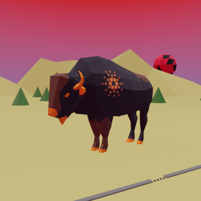 Low Poly Bison NFTs